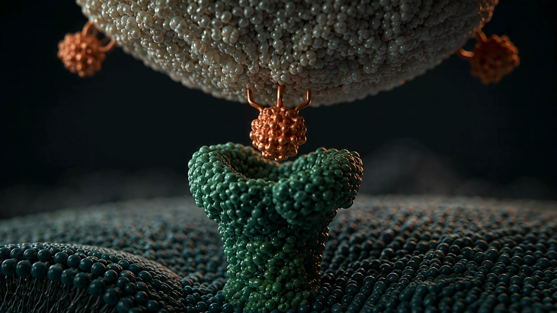 A cinematic journey from receptor binding to cellular uptake and endosomal fusion.